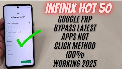 Infinix Hot 50 FRP Bypass 2025 | X6720 Google Account Unlock Without PC