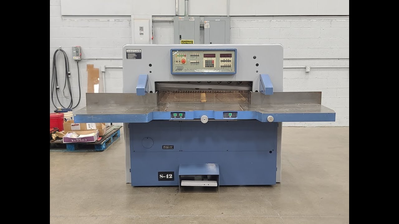 1987 Pivano S-42 Digitomatic 3 Programmable Paper Cutter w/ Air Table ...