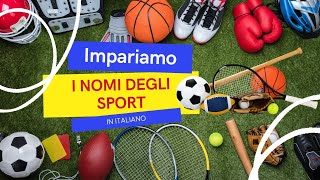 🏊⛷Gli sport in italiano -  Italian vocabulary SPORTS⛹🏇