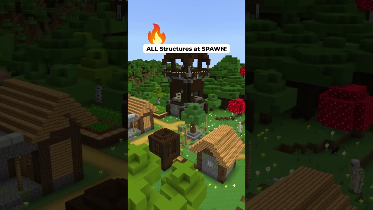 BEST Minecraft 1 20 Bedrock Seed ALL STRUCTURES Shorts