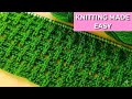 So Easy! Beautiful 3D Knit Stitch for Sweaters & Scarves | #knittingpattern #beginnersstitch