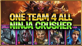 ONE KEY THEM ALL!! NINJA CRUSHER UNKILLABLE CLAN BOSS GUIDE FOR ALL DIFFICULTIES RAID SHADOW LEGENDS screenshot 4