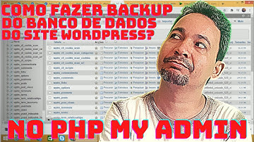 Como Fazer Backup do Banco de Dados do site no PHP MY ADMIN - Backup do Banco de Dados do Wordpress