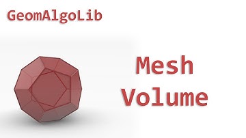 Computing the Volume of a Closed Mesh | GeomAlgoLib
