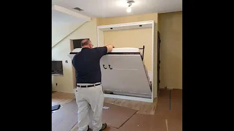 Panel Door Murphy Bed, easy open and close