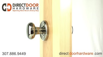 Emtek Providence Knob with Regular Rosette in Polished Nickel