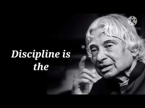Discipline is Abdul kalam best quotes। Reach our goals।Motivational