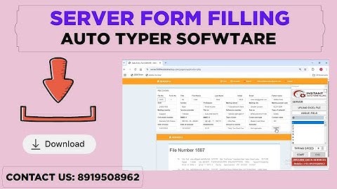 Server 360 Form Filling Auto Typer Software| Form Filling Auto Typing Software