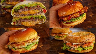 400 Calorie or Less Homemade Burgers | Make Shrimp and Salmon Burgers