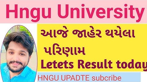Hngu letets Result 2023 - Hngu Result today - ba sem 1&3 result declared - hngu Result