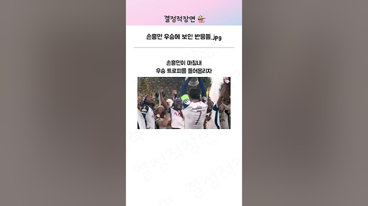 손흥민 우승에 세계가 보인 반응들 | 유로파리그 우승 토트넘 맨유
