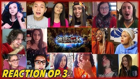 Shingeki no kyojin Opening 3 REACTION 進撃の巨人2反応 - 外国人の反応 / BYN