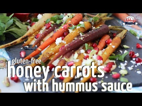 Za'taar Honey Roasted CARROTS with Hummus Sauce | GLUTEN FREE EASTER Spring Side Dish