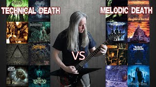 Technical Death Metal VS Melodic Death Metal (Ultimate Guitar Riffs Battle)
