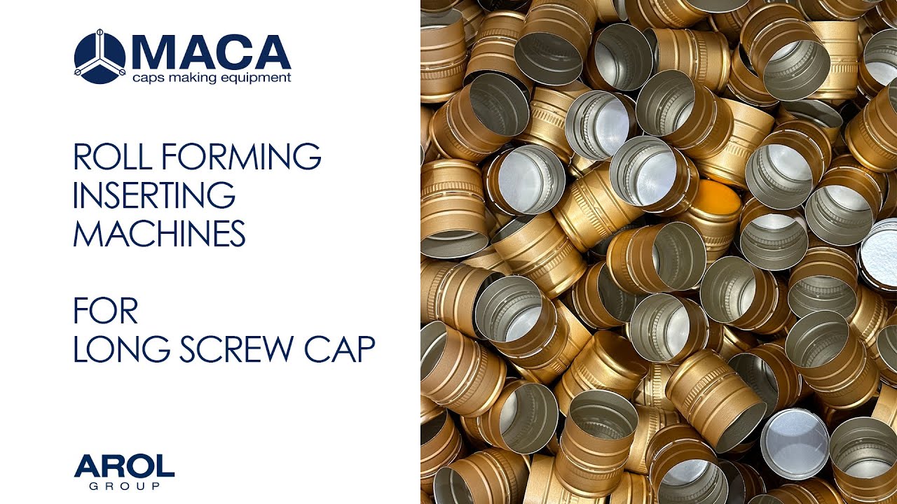 ROLL FORMING INSERTING MACHINES FOR LONG SCREW CAP - YouTube
