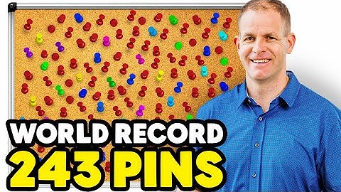 How Many Thumbtacks Inserted In One Minute?!?! - World RECORD