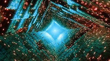 [4K] Glowing Cube Tunnel - DJ Visuals