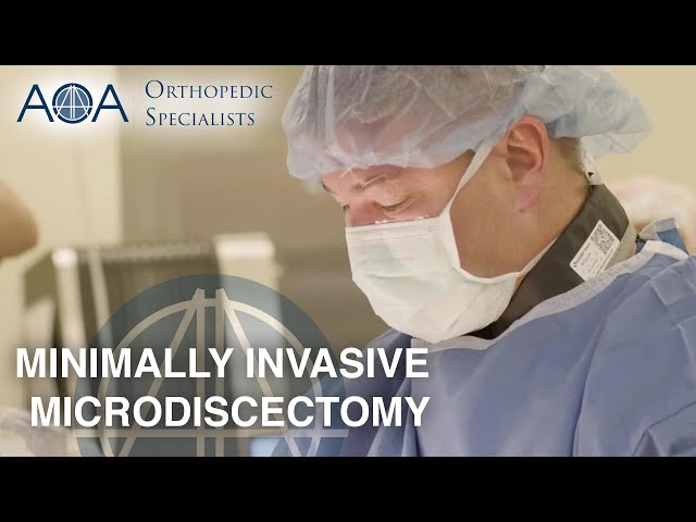 AOA Orthopedic Specialists - Dr. Eric Wieser performs a Minimally Invasive Microdiscectomy