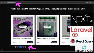 Nextjs 15 Laravel 11 Rest API Pagination View Product | Tanstack Query Tailwind CSS