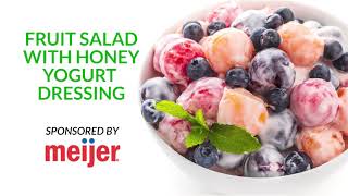 Fruit Salad with Honey Yogurt Dressing