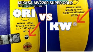 TUTORIAL || Membedakan Bola Voli Mikasa MV 2200 Super Gold  ORI dan KW