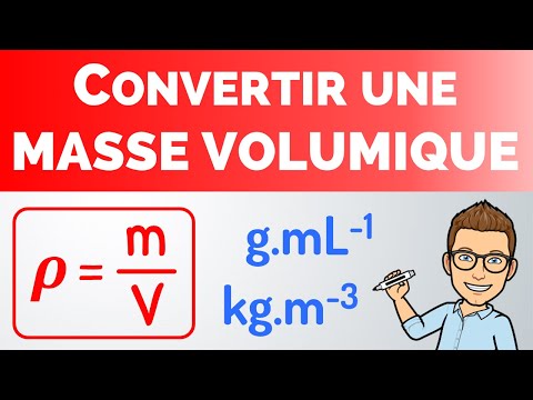 Vidéo: Laquelle des unités suivantes est l'unité de masse volumique ?