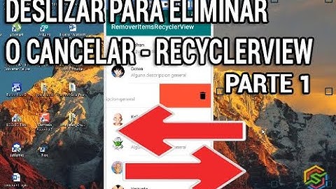 Deslizar para Eliminar y Cancelar en Recyclerview (RecyclerView Swipe to Delete and Undo) - Parte 1