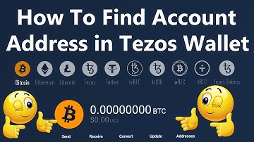 How To Find Account Address in Tezos Wallet | Crypto Wallets Info