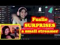 "She's so CUTE!!" | fuslie SURPRISES a small streamer after good Valorant gameplay | CUTE moment