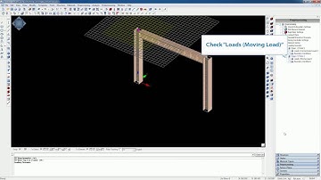 ELS 4 Tutorial - Appling Moving Load & Boundary Conditions to a Steel Frame