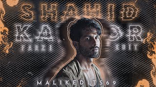 Paglo ft. SHAHID KAPOOR Edit | Farzi Ft. Edit Status | Malikedits69