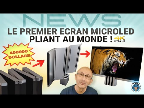 Le PREMIER Ecran MicroLED Pliant au MONDE ! (C Seed M1 / 400000 Dollars !)
