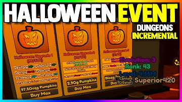 *NEW* HALLOWEEN EVENT in Roblox Dungeon Incremental 2...
