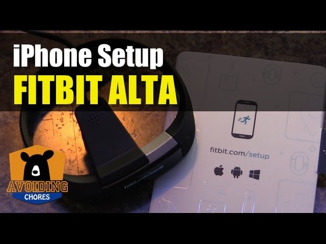set up fitbit alta hr on iphone