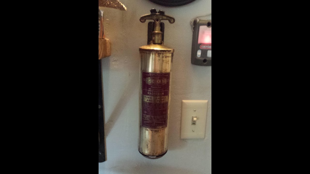 antique fire extinguisher restoration YouTube