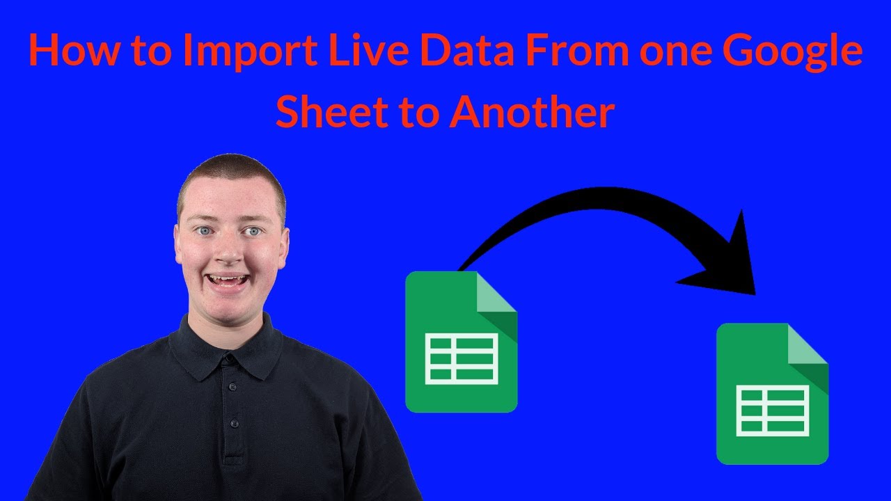 How to import live data from one google sheet to another youtube