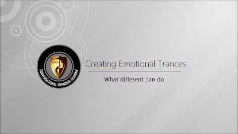 Creating Therapeutic Trances with Emotions And Unconscious Moments