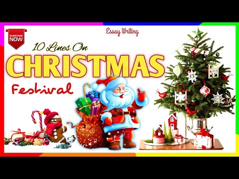 10 Easy Lines on Christmas Festival in English | Christmas 10 Lines in English @shubhyouber