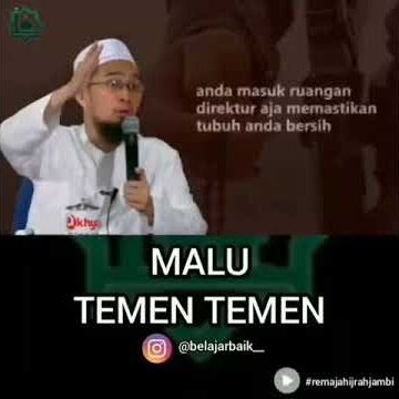 Malu sama kawan kawan.  #ceramah #status #wa adi hidayat
