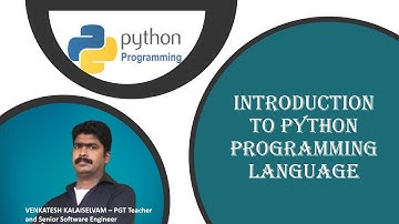 Introduction to Python | Venkatesh Kalaiselvam | APS Wellington