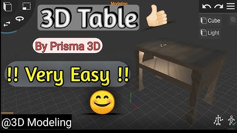 How to create a 3D Table || Prisma 3D ||