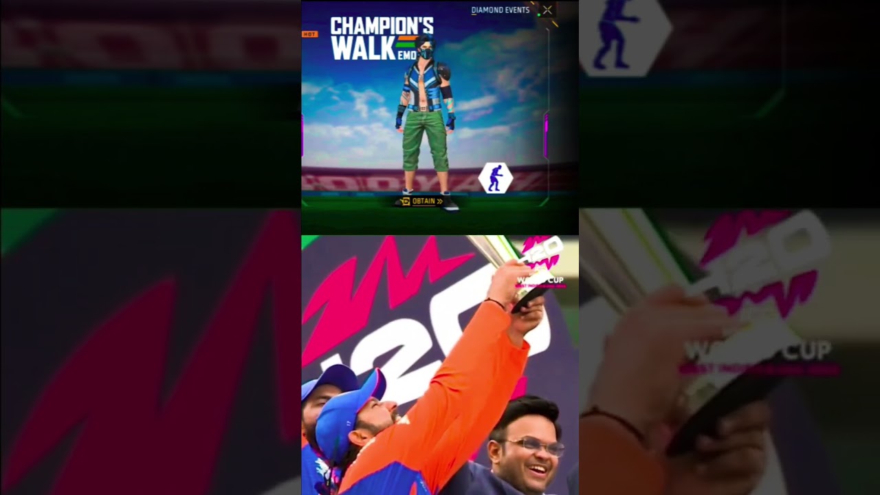CHAMPION WALK EMOTE IN FREE FIRE MAX I