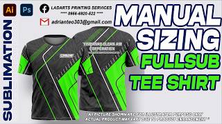 How to Manual Sizing Full Sublimation Printing #ladsupport #fullsublimation #print