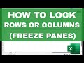 How to FREEZE PANES to Lock Columns or Rows (Simple Tutorial!)
