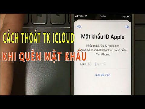 Cách thoát tài khoản ICLOUD cho Iphone khi không nhớ mật khẩu