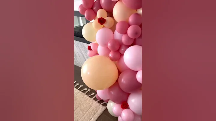 Pink Balloons | Birthday Party ideas #short #shortvideo #balloongarland #balloondecor #balloons