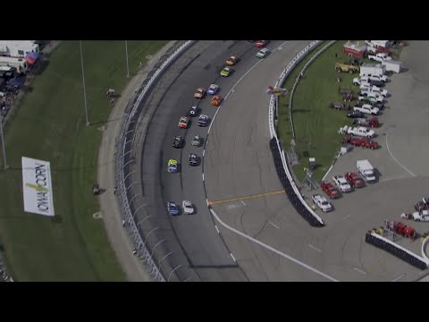 Ryan Blaney with a Battle For Position from Iowa Corn 350 Powered by Ethanol
