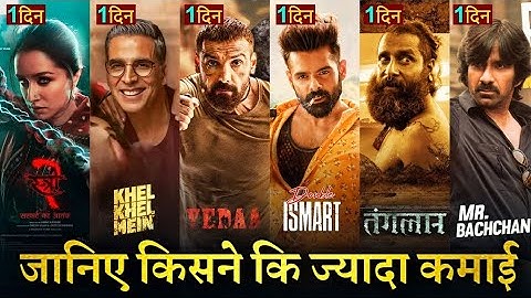 Stree 2 vs Khel Khel Mein Box Office Collection, Thangalaan, Double Ismart, Mr Bachchan, Vedaa,