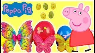 Świnka Peppa & Wielkanoc Jajka Niespodzianki Peppy Kolorowe Motylki Openbox I Bajki