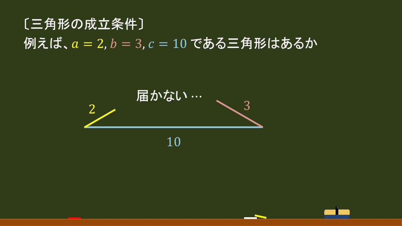高校数a 図形 三角形の成立条件 オンライン無料塾 ターンナップ Youtube